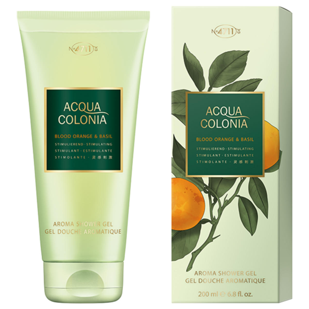 4711 Acqua Colonia Blood Orange & Basil Shower Gel 6.8 oz