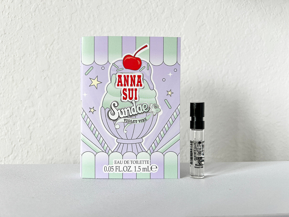Anna Sui Sundae Violet Vibe 0.05 oz EDT sample vial