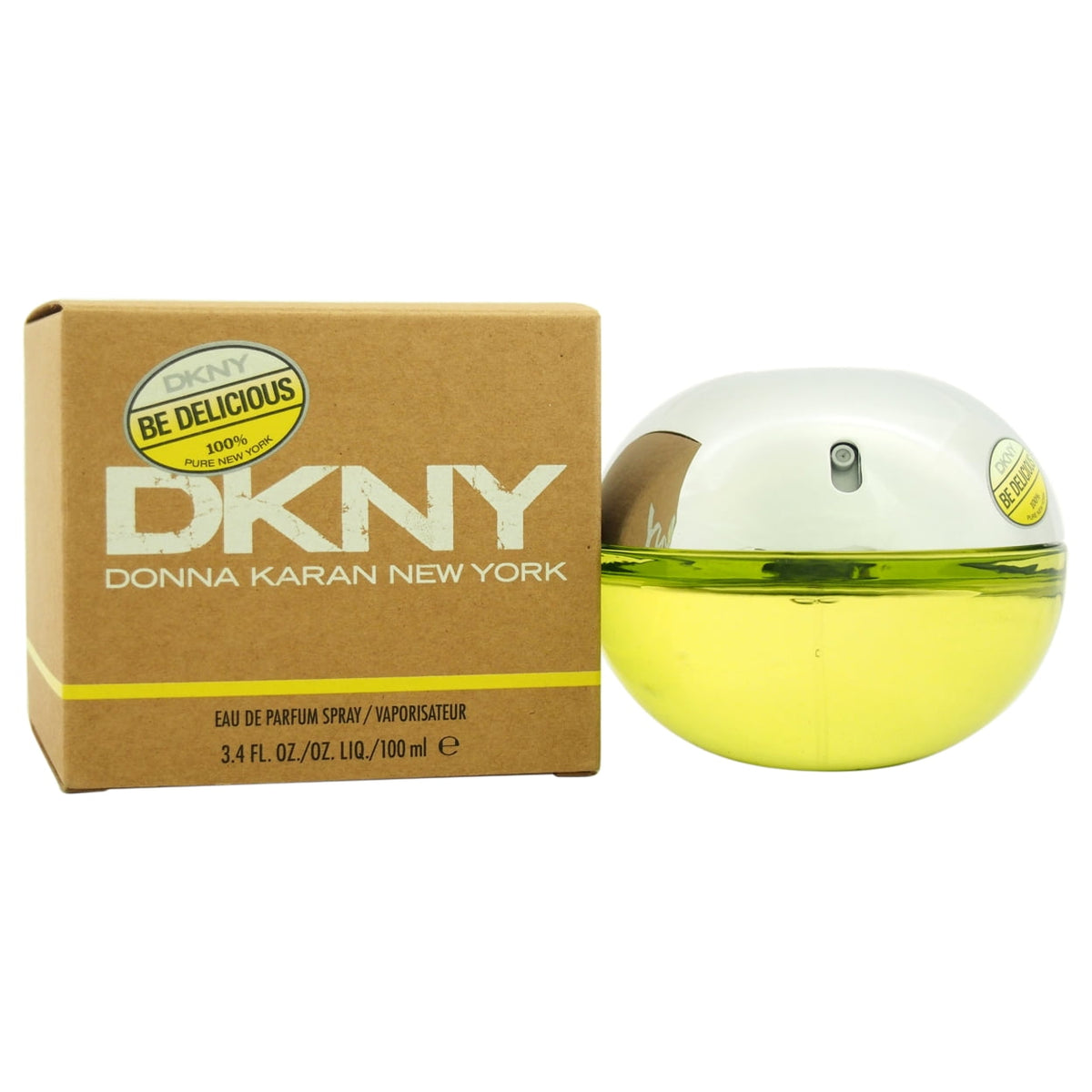 DKNY Be Delicious Eau de Parfum 3.4 oz bottle and box