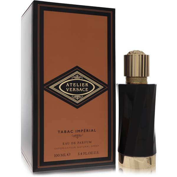 Versace Atelier Tabac Imperial Eau de Parfum bottle and box
