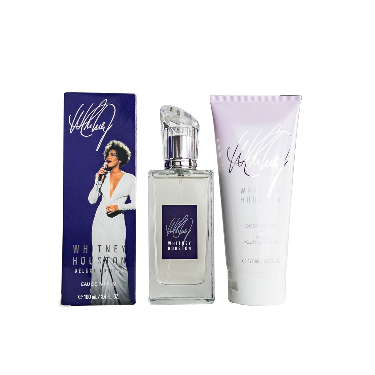 Whitney Houston Eau de Parfum and body lotion gift set